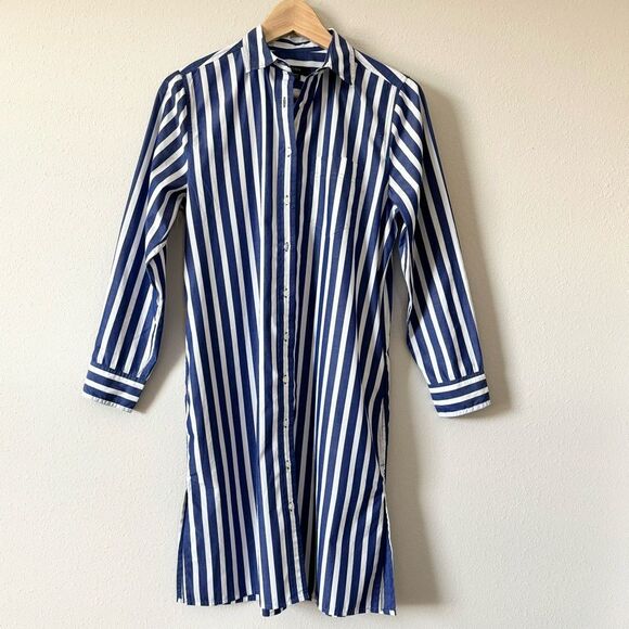 NEW J.CREW Oversized Button-up Shirt Dress Size XXS - Picture 2 of 7